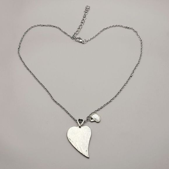 Nightmare Before Christmas Jack & Sally heart Never Forget I Love You necklace - Picture 3 of 5